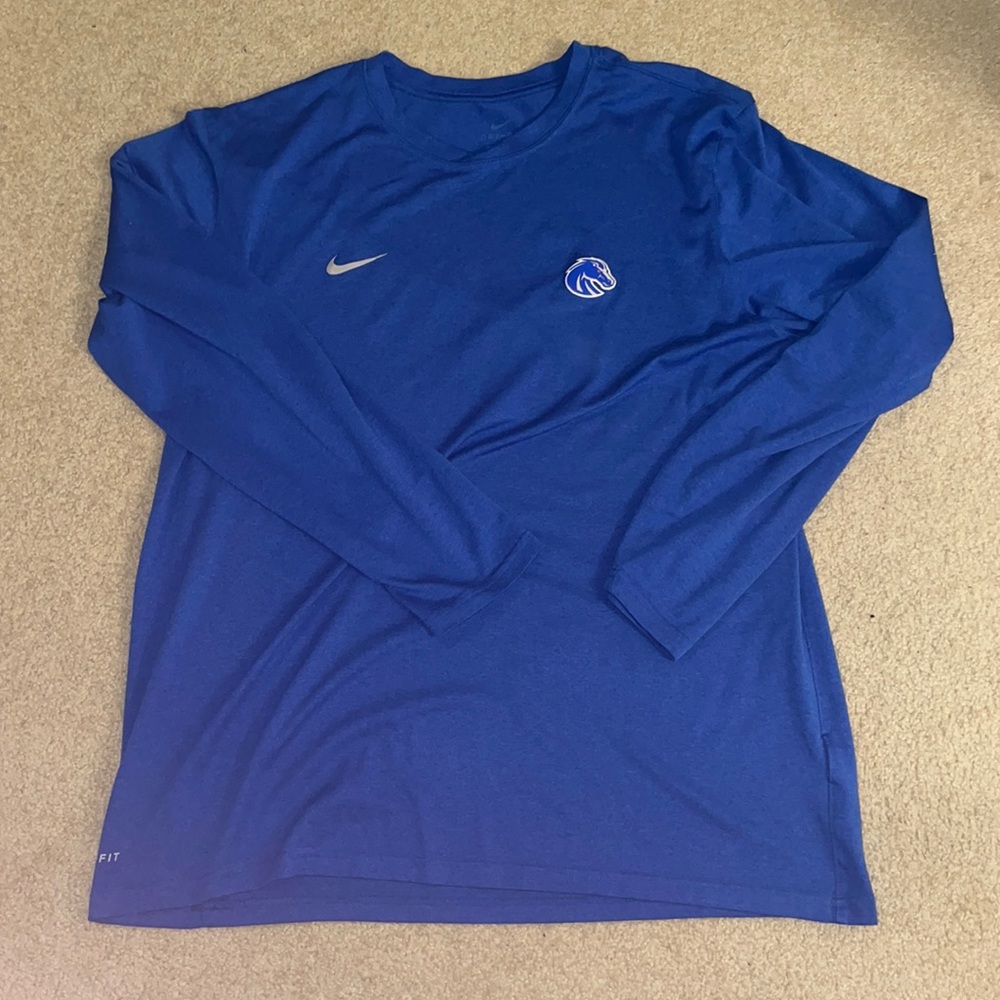 NIKE Boise State Dri-Fit Long-Sleeve T-Shirt, XL, Barely Worn